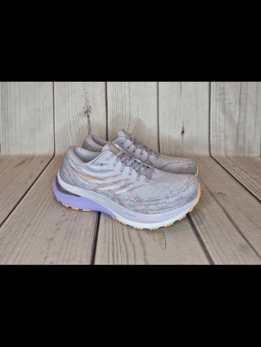 Asics Women's Light Gray and Lavender Running Sneakers